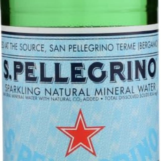 S.Pellegrino Sparkling Natural Mineral Water, 1 Litre.